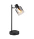 Jack Desk Task Lamp Matt Black Smoke Glass Shade 1x E14-1