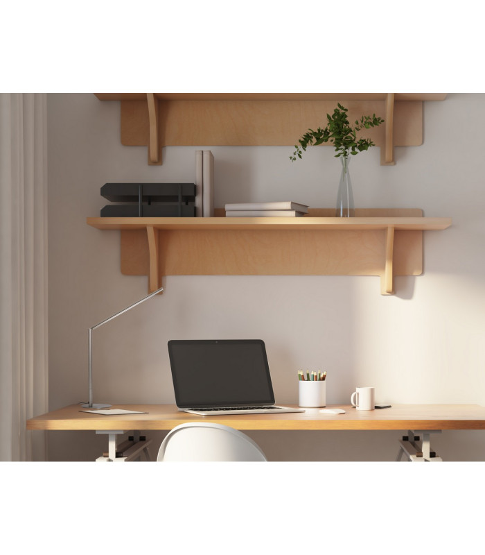 Carlo Integrated LED Table Lamp Nickel Matt LED Dimmable 3000K-4