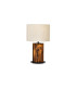 Pinus Table Lamp with Round Shade Brown Light 1x E27-1
