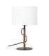 Pinus Table Lamp with Round Shade Brown Light 1x E27-2