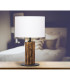 Pinus Table Lamp with Round Shade Brown Light 1x E27-5