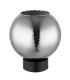 Ulf Table Lamp Matt Black Ball Smoke Glass Shade 1x E27-2