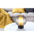 Ulf Table Lamp Matt Black Ball Smoke Glass Shade 1x E27-5