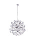 Falla Ribbon Pendant Ceiling Light Chrome 4x E14-2