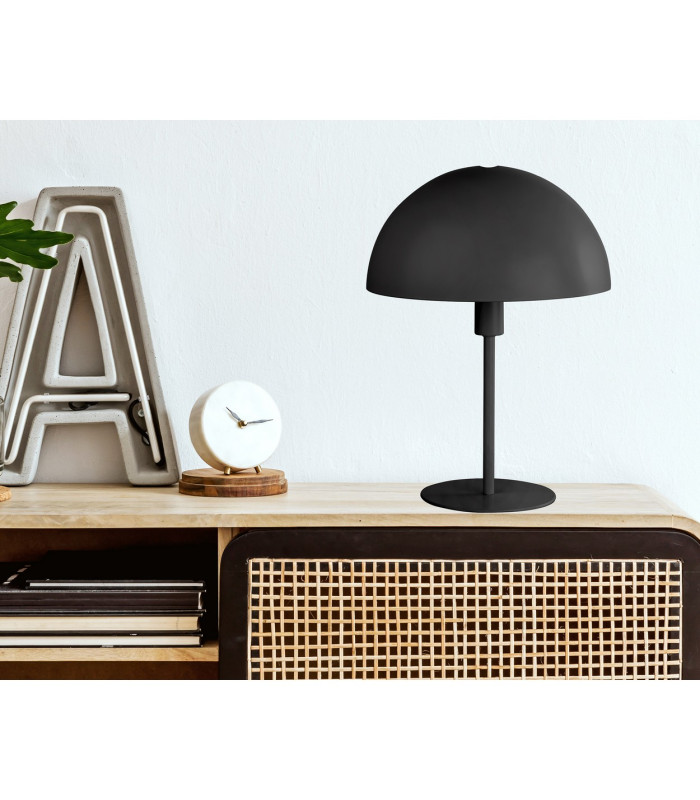 Meike Bedside Table Lamp Black 1x E27-3