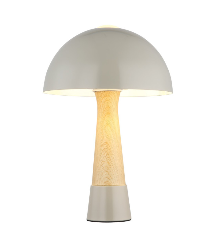 Paulin Bedside Table Lamp Grey Matt 1x E27-3