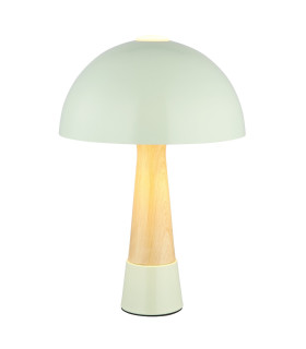 Paulin Bedside Table Lamp Green Matt 1x E27-1