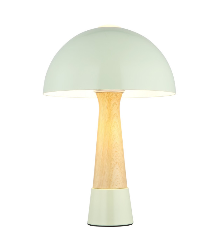 Paulin Bedside Table Lamp Green Matt 1x E27-3
