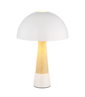 Paulin Bedside Table Lamp Sand Colored Matt 1x E27-1