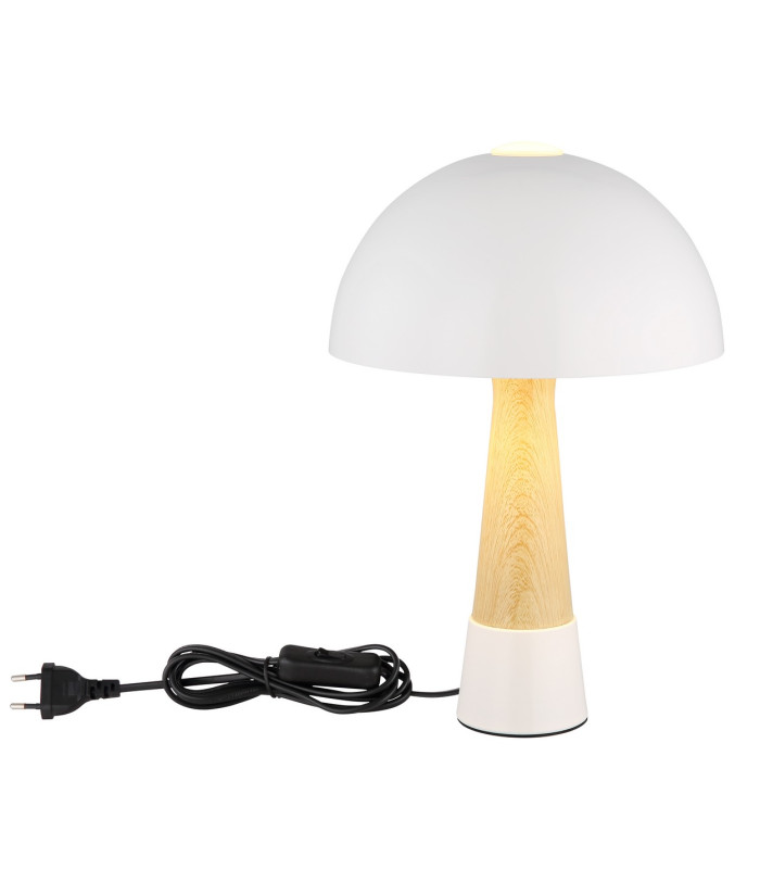 Paulin Bedside Table Lamp Sand Colored Matt 1x E27-5