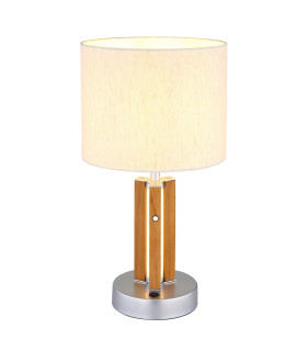 Taugus Table Lamp with Round Shade Brown 1x E27-1