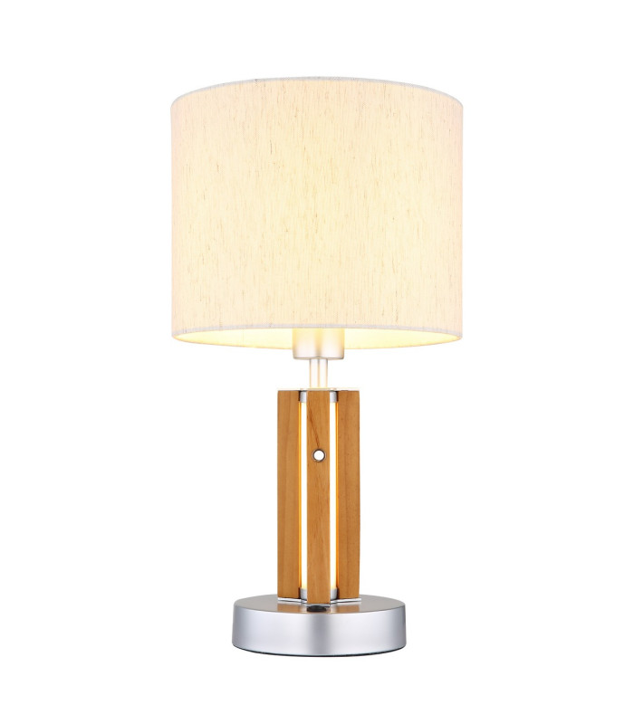 Taugus Table Lamp with Round Shade Brown 1x E27-3