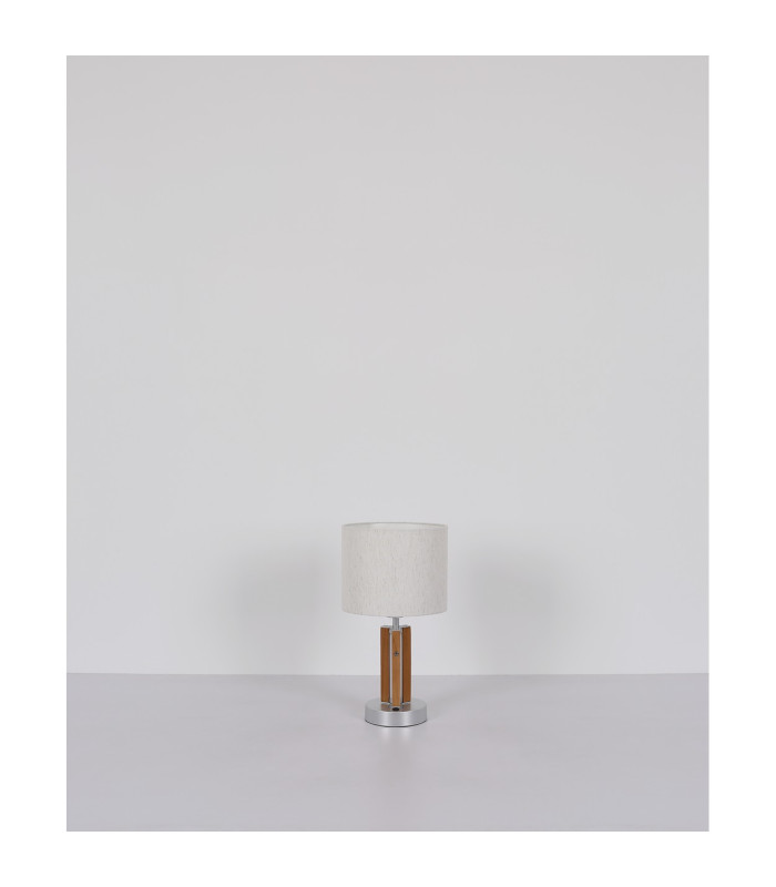 Taugus Table Lamp with Round Shade Brown 1x E27-8