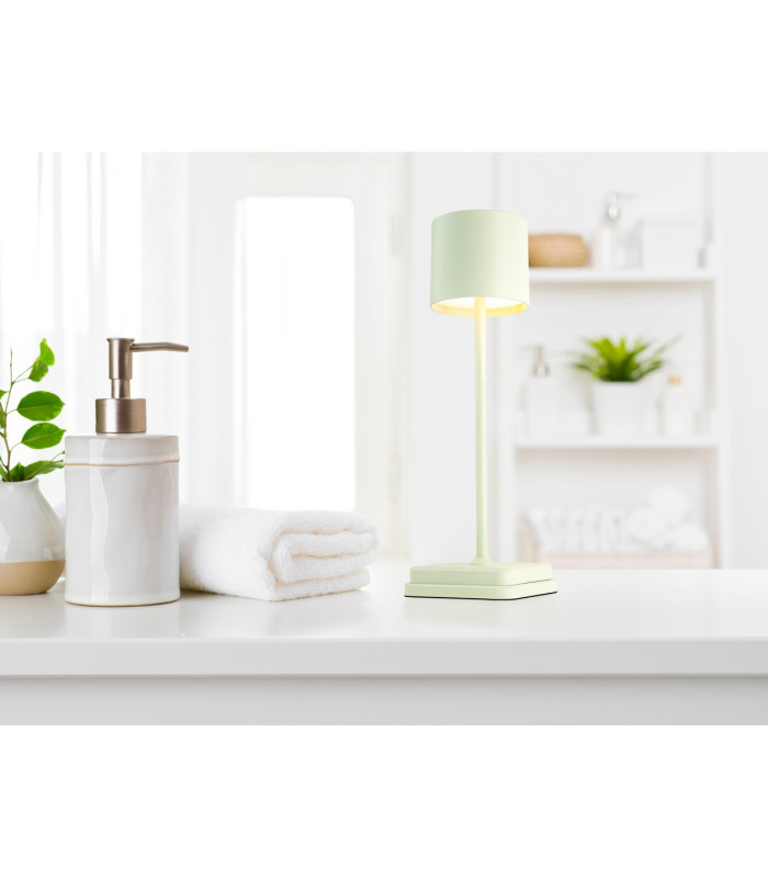 Lennart Integrated LED Table Lamp Green Matt IP54 LED 2200K-7