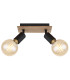 Martha Twin Ceiling Spotlight Black 2x E27-3