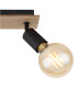 Martha Twin Ceiling Spotlight Black 2x E27-5