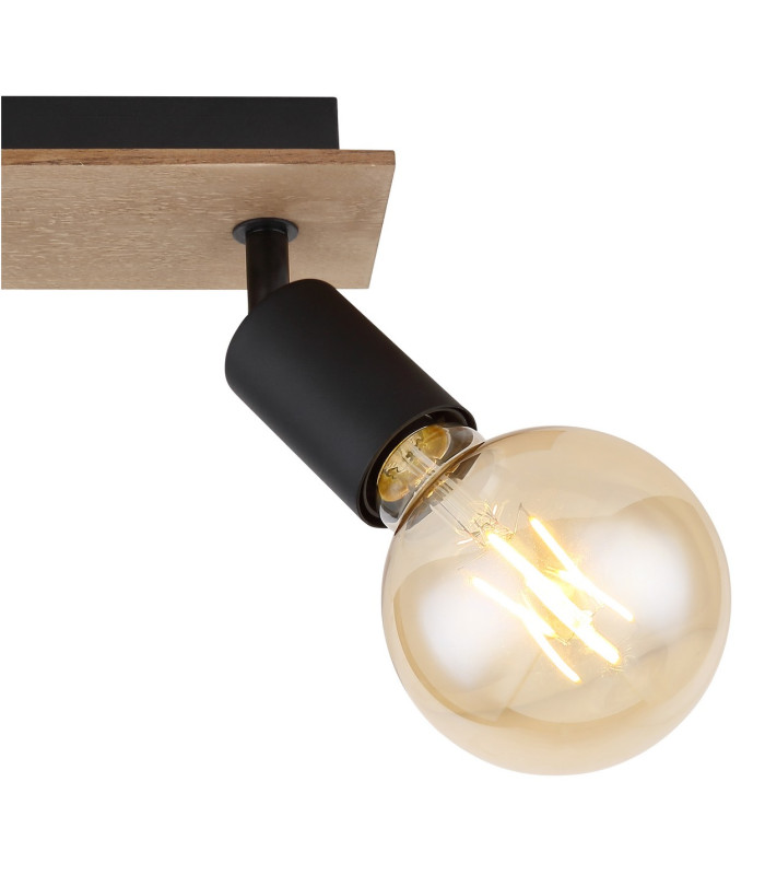 Martha Twin Ceiling Spotlight Black 2x E27-5