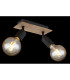 Martha Twin Ceiling Spotlight Black 2x E27-6