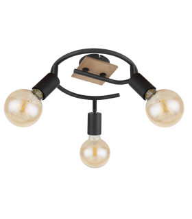 Martha Ceiling Spotlight Clusters Black 3x E27-2