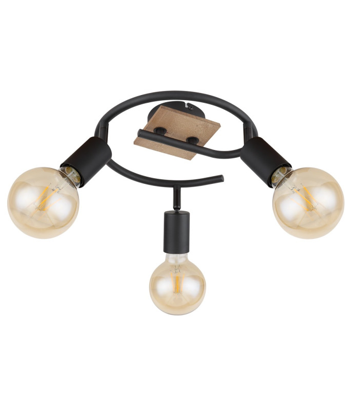 Martha Ceiling Spotlight Clusters Black 3x E27-2