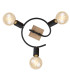 Martha Ceiling Spotlight Clusters Black 3x E27-3