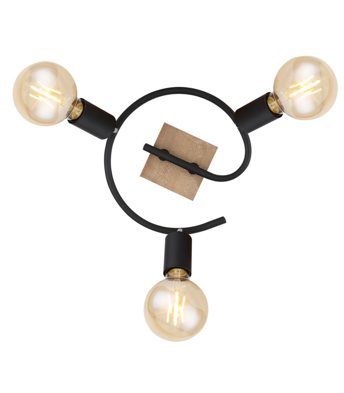 Martha Ceiling Spotlight Clusters Black 3x E27-3