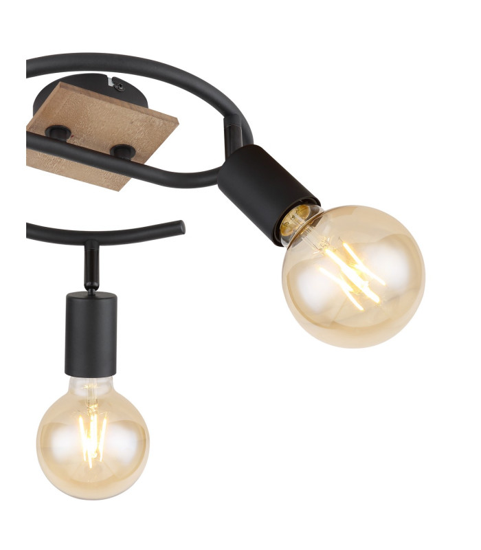 Martha Ceiling Spotlight Clusters Black 3x E27-4