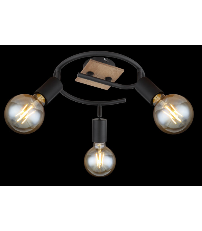 Martha Ceiling Spotlight Clusters Black 3x E27-5