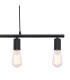 Martha Bar Pendant Ceiling Light Black 4x E27-4