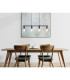 Martha Bar Pendant Ceiling Light Black 4x E27-7
