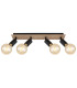 Martha 49cm Ceiling Spotlight Bar Black 4x E27-3