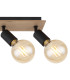 Martha 49cm Ceiling Spotlight Bar Black 4x E27-5