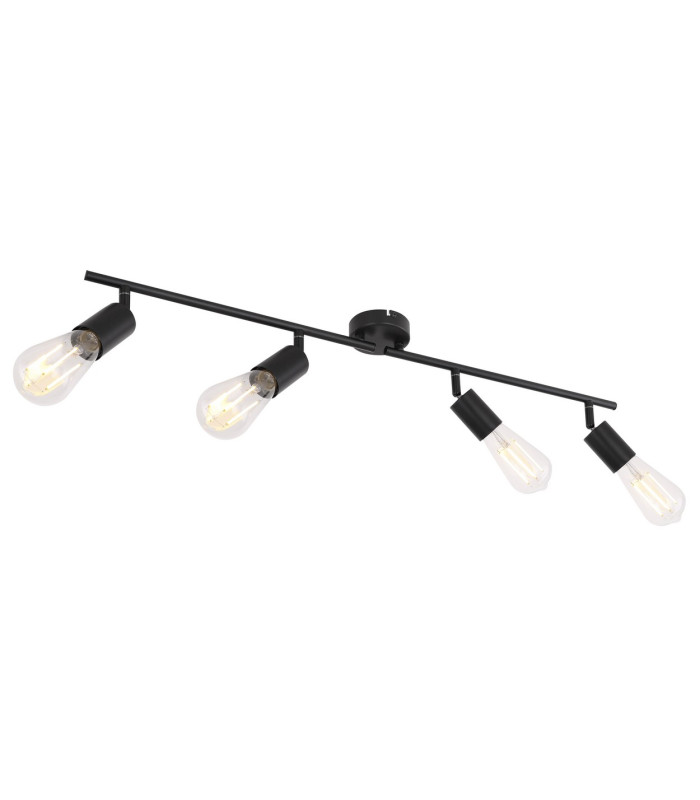Martha 80cm Ceiling Spotlight Bar Black 4x E27-1