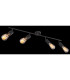 Martha 80cm Ceiling Spotlight Bar Black 4x E27-6