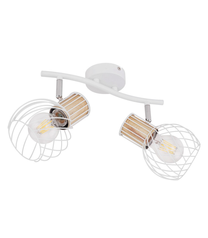 Luise Twin Ceiling Spotlight White 2x E27-2