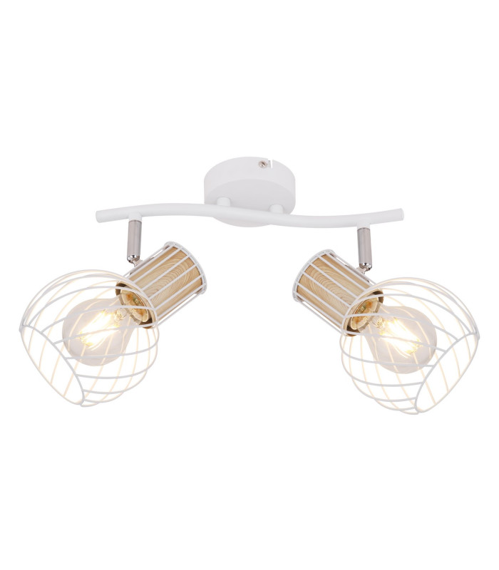 Luise Twin Ceiling Spotlight White 2x E27-3