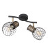 Argusto Twin Ceiling Spotlight Matt Black 2x E27-2