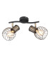 Argusto Twin Ceiling Spotlight Matt Black 2x E27-3