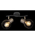 Argusto Twin Ceiling Spotlight Matt Black 2x E27-7
