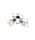 Argusto Twin Ceiling Spotlight Matt Black 2x E27-9