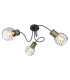Argusto Multi Arm Semi Flush Ceiling Lamp Matt Black 3x E27-1