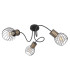 Argusto Multi Arm Semi Flush Ceiling Lamp Matt Black 3x E27-2