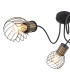 Argusto Multi Arm Semi Flush Ceiling Lamp Matt Black 3x E27-4