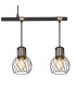 Argusto Bar Pendant Ceiling Light Matt Black 4x E27-4