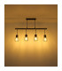 Argusto Bar Pendant Ceiling Light Matt Black 4x E27-7