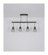 Argusto Bar Pendant Ceiling Light Matt Black 4x E27-9