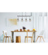 Argusto Bar Pendant Ceiling Light Matt Black 4x E27-10