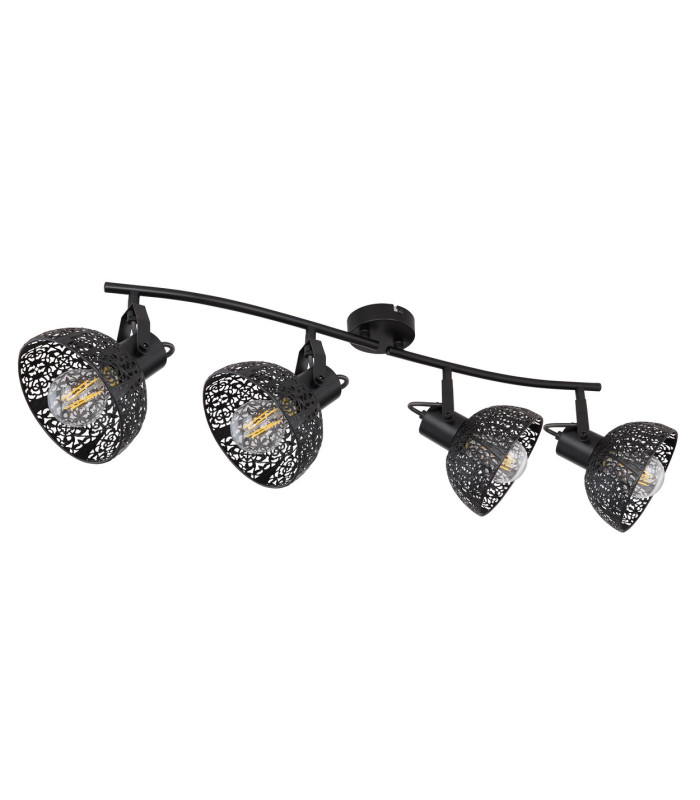 Pantalla Ceiling Spotlight Bar Matt Black 4x E27-2