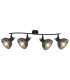 Pantalla Ceiling Spotlight Bar Matt Black 4x E27-3