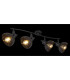 Pantalla Ceiling Spotlight Bar Matt Black 4x E27-6